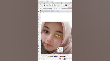 belajar vector membuat mata menggunakan Corel draw