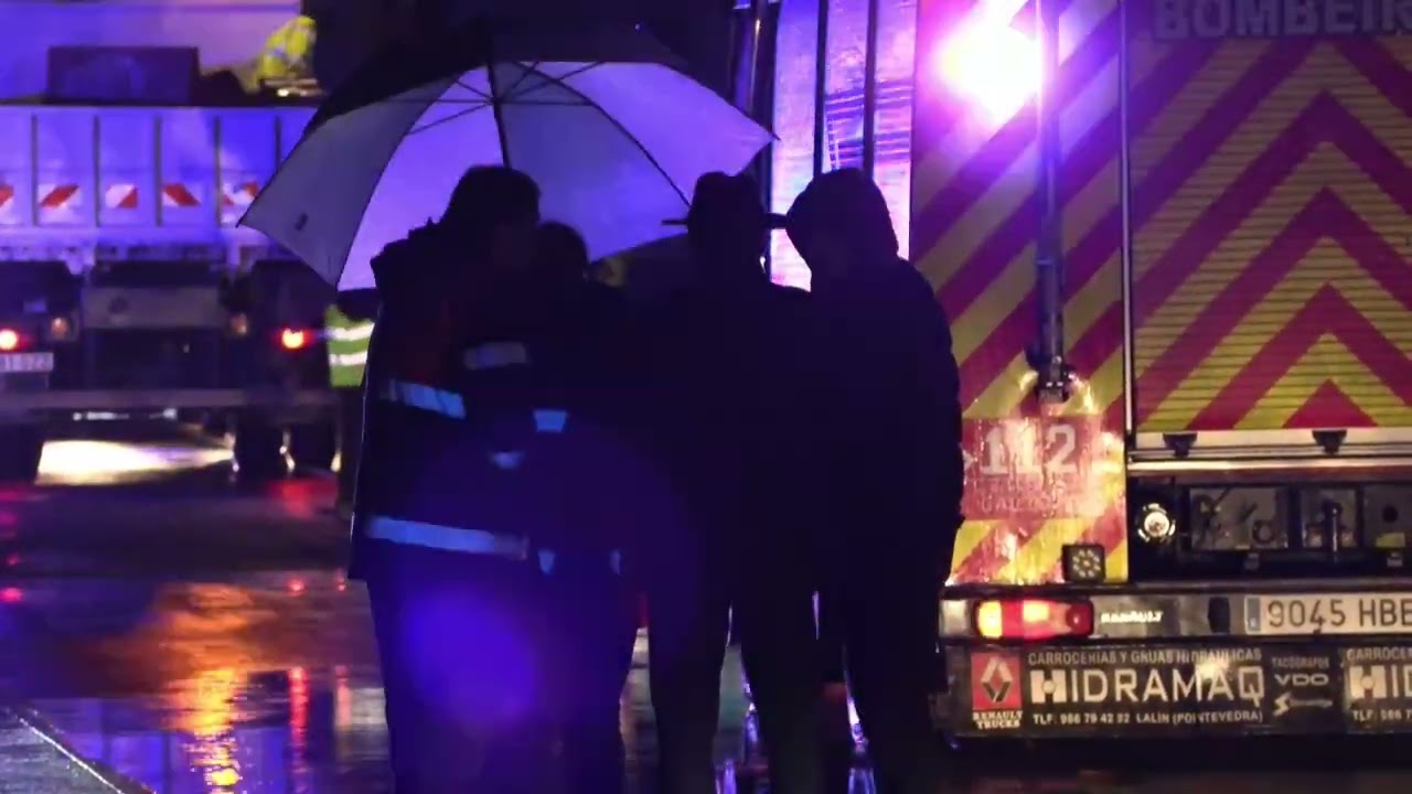Accidente de un autobús en Galicia