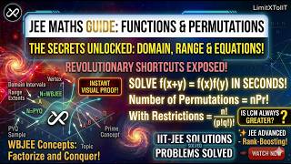 Domain, Range + Functional Equations &amp; Permutation Problems | JEE Maths