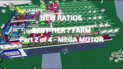 (NEW RATIOS) Best tier 7 farm - Mega Motor | Roblox factory simulator