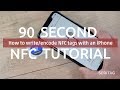 How to write/encode NFC tags with an iPhone