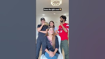Guess the right word challenge🤪 #tanshi #shorts #challenge