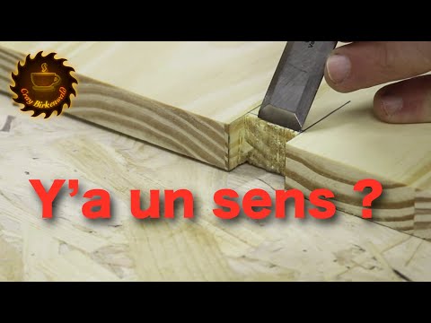 Technique de menuiserie : bien utiliser un ciseau à bois (le sens du biseau)