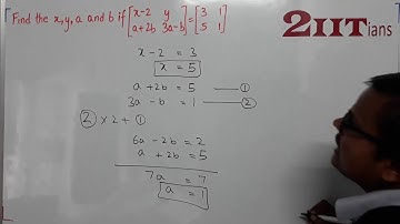 Matrices Exercise 8.1 Q 8 Class X ICSE | IIT JEE