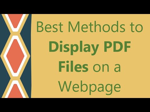 Best Methods to Display PDF Files on a Webpage