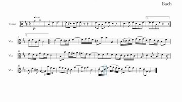 Bach - Suite No 3 in D Major BWV 1068 - 2 Air (G선상의 아리아) - Viola  (비올라)