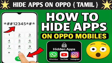 How to Hide Apps on OPPO Mobile Without Any App | OPPO Secret Trick in Tamil | BLACKKAR MEDIA |