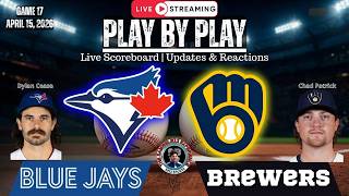 🧢 LIVE:  Toronto Blue Jays vs Milwaukee Brewers MLB Play by Play and Reactions!