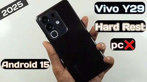 Vivo y29 unlock | Without PC | ✅ Hard Reset✅ Pattern Lock, Password Remove