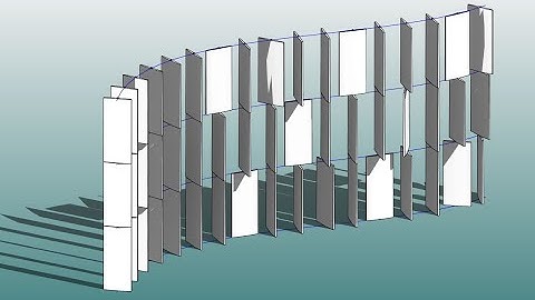 Revit Exercise (Day 186) - Adaptive Parametric Blade Facade
