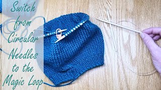 Switch from Knitting on Circular Needles to the Magic Loop  How to Close a Hat Top