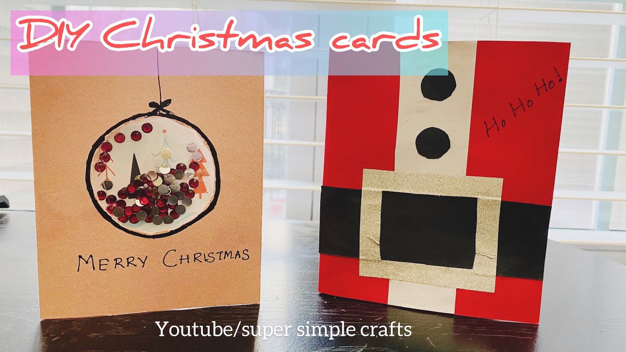 Diy Christmas Greeting Card | Thank You Cards For Christmas | Diy Christmas  Decorations - Youtube