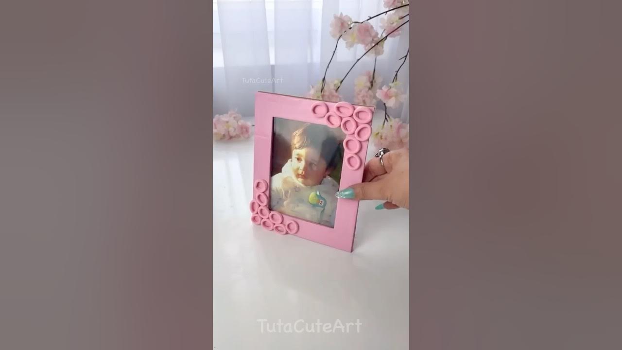 DIY cute photo frame π©·β¨ DIY cute photo frame π©·β¨