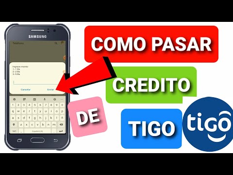 Como pasar credito de TIGO - YouTube