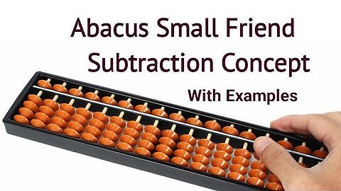Abacus Small Friend Subtraction Concept#abacus