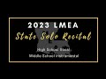 2023 State Solo Recital High School Vocal and Middle School Instrumental