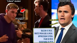 BRAINWASHED Student Has RACIST Outbreak After Exposed By Conservative