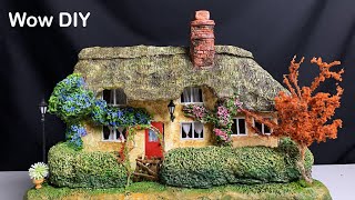 Make a clay cottage using DAS clay - DIY