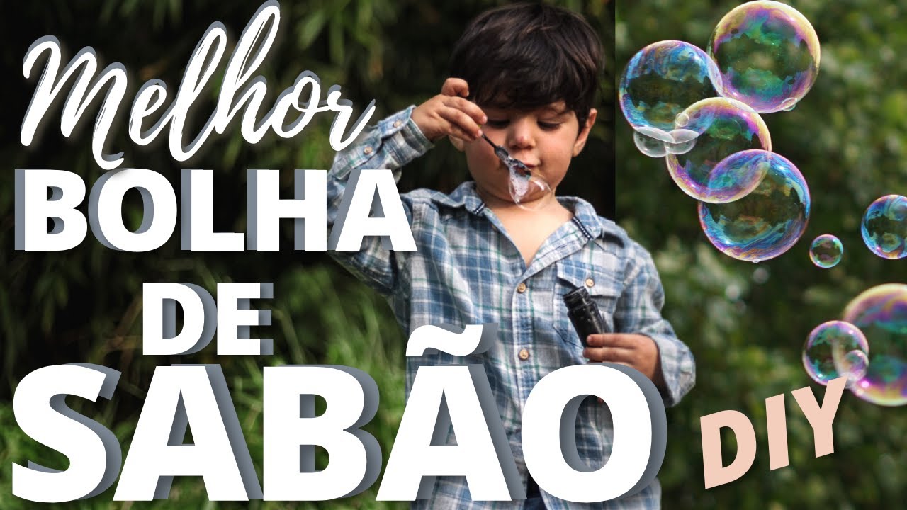 BOLHA DE SABÃO como fazer o liquido para bolhas de sabão RECEITA DE ...