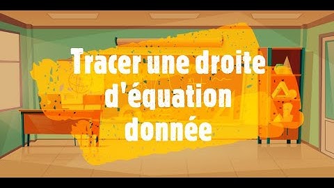 Tracer une droite d