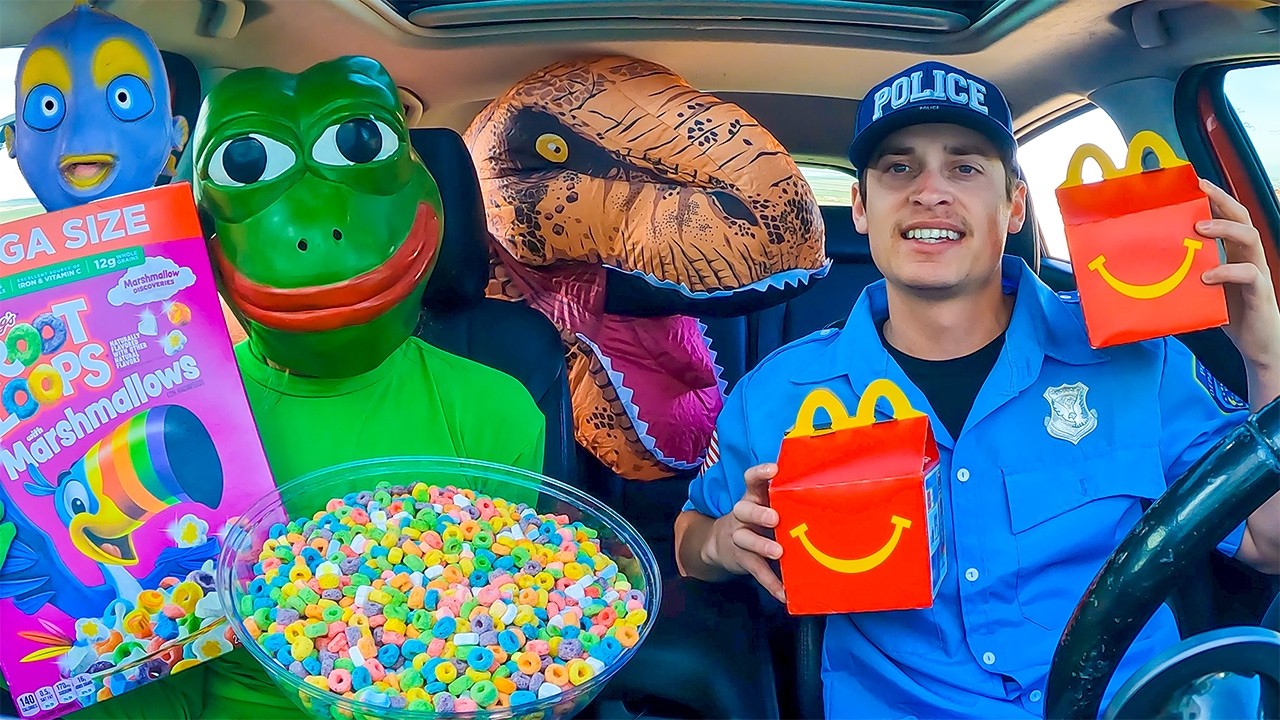 Rubber Ducky Surprises Police and Cow with Car Ride Chase!