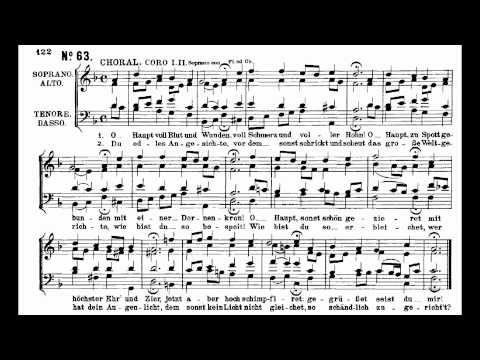 O Haupt voll Blut und Wunden z Pasji Św. Mateusza BWV 244