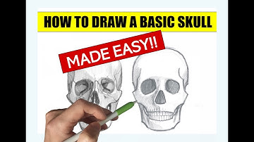 HOW TO DRAW A SKULL MADE EASY!! iPad drawing using apple pencil in procreate app
