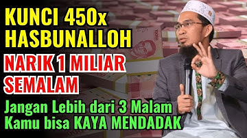 NARIK 1 MILIAR SEMALAM! BACA KUNCI HASBUNALLAH 450X! 3 MALAM JADI KAYA MENDADAK