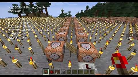 High Level Coding with the Minecraft Command Block Engine 5 - FOR Variables