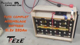 Montage batterie de 280Ah⚡ LiFePo4 hithium de chez TEZE power