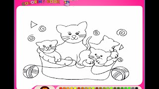 Cat Coloring Games - Cat Coloring Pages screenshot 2