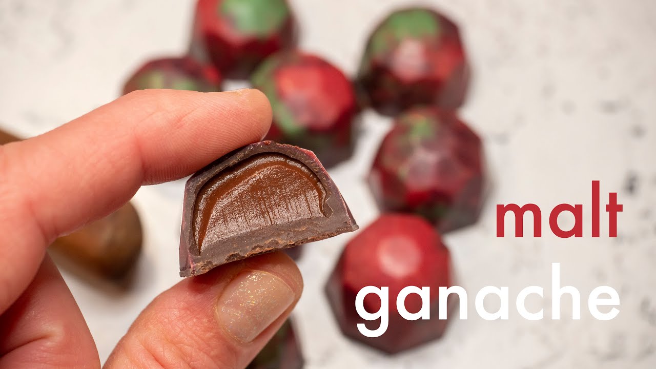 Malt Ganache smooth and rich filling for your chocolate bon bons