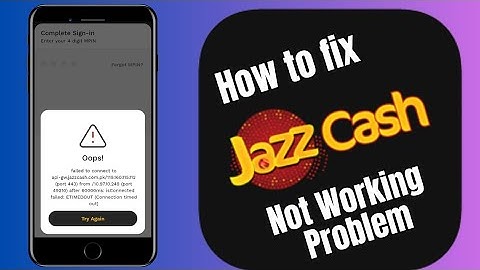 how to fix jazzcash login problem | jazzcash app not working | jazzcash app not logging in | 2023