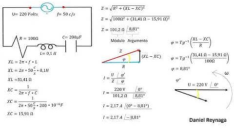 Impedancia en corriente alterna- Análisis de circuito-Cálculo