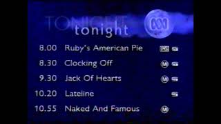 ABC TV - Friday Evening Programme Schedule (25/8/2000)