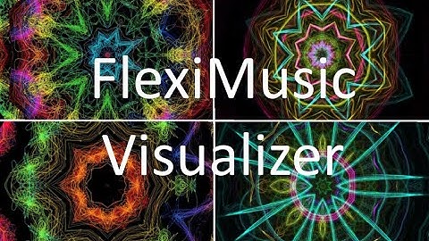 Musical Kaleidoscope visuals generated by FlexiMusic Visualizer