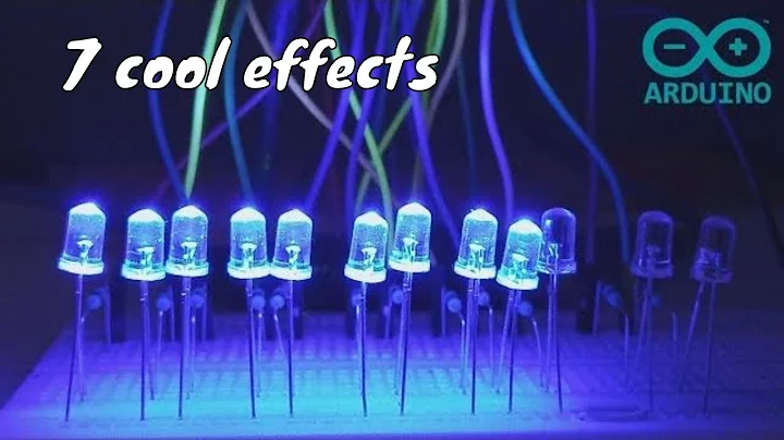 Arduino LED Projects | LED Chaser with 7 Cool Effects for Beginners