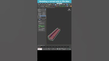 How to Model a Curved Sofa in 3ds Max – Easy & Fast Method #shorts  #3dsmax #modeling