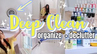 SUMMER DEEP CLEAN AND ORGANIZE WITH ME | SMALL SPACE ORGANIZATION | ORGANIZE AND DECLUTTER