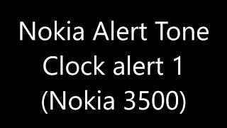 Nokia Alert Tone - Clock alert 1 (Nokia 3500) Resimi