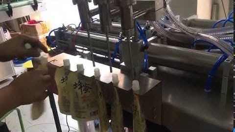 spout pouch & doypack jelly juice filling capping machine