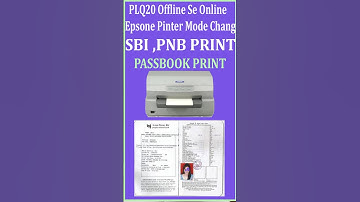 #Plq20 Offline Se Online Mode. #Plq20 Se Passbook Update, Epson Plq20 Passbook Pinter Page Setting
