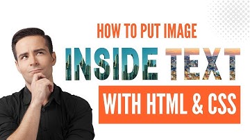How to Put Image Inside Text With HTML & CSS | Web Development Tutorial