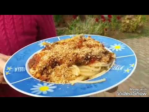 Espaguete com sardinha e erva doce / Spaghetti finocchio e sarda ( con sottotitolo )