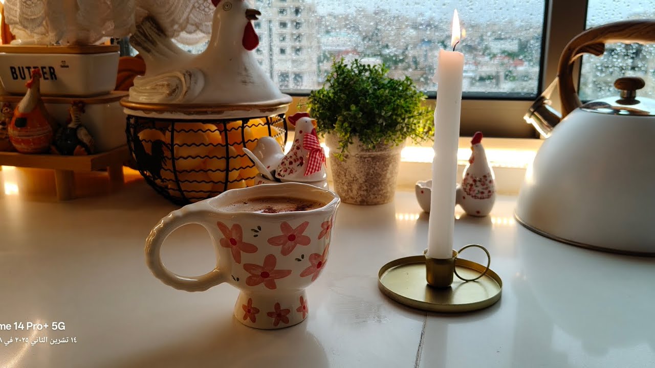 فيديو اكتر من رائع تعالو شوفو الاجواء عملت كرسبي وعملت معجنات وسبنابون وحضرت بعض الديكوات للشتاء