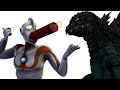 Godzilla Tries to Kill Ultraman (Silly Fan Animation)