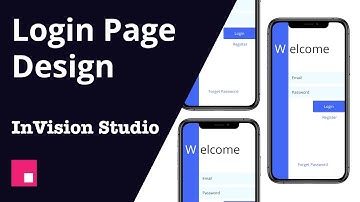 Invision studio login page design - fast video #invision