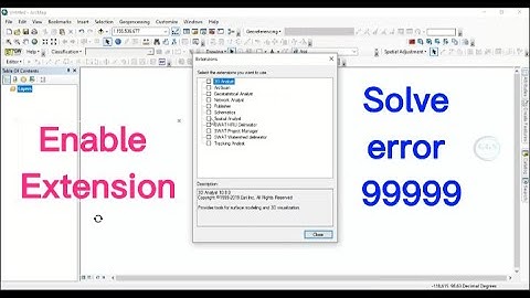 How To Enable Spatial Analyst Tools In ArcGIS: Solve error 999999