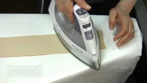 Skirt Sewing from a Pattern - Fusing the Interfacing to the Waistband and Slit (Free Sample)