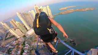 1000 Ft Crane Base Jump Windy Triple Gainer